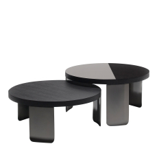 Nesting tables set of 2 round Point VIBIEFFE