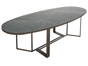 Dining table fixed oval SHAKE BOSTON