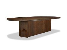 Oval solid wood dining table GRACE BAXTER