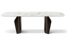 Rectangular marble dining table FLAME BONALDO