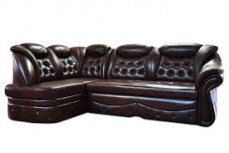 Leather corner sofas