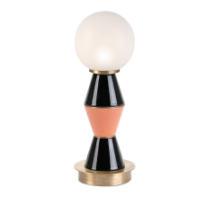 Table Lamp Palm Small black and Peach MARIONI