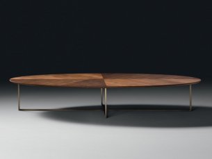 Coffee table oval OLEG BLACK TIE OLEW22