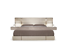 Double bed with integrated nightstands NOVA CORNELIO CAPPELLINI