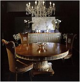 Round dining table Crystal ISACCO AGOSTONI 1259-2
