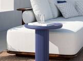 Side table round blue CIPRIANI HOMOOD