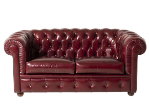 Sofa MANTELLASSI CHESTER Bordeaux leather