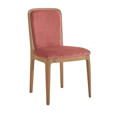 Chair Shangai Salmon-Pink and Elm-Finished MODESIGN