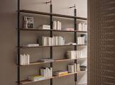 Wall-mounted sectional wooden bookcase ROLL BONALDO