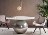 Round dining table with metal base CIRCUS BONALDO