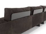 4 seater sofa fabric TAU AMURA
