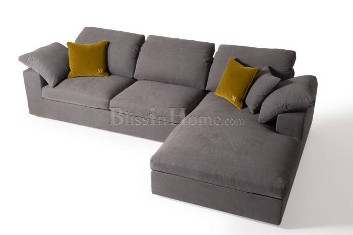 Sofa corner sectional linen MANTELLASSI ITALO