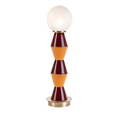 Table Lamp Palm Small Burgundy and Orange MARIONI