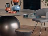 Round dining table with metal base CIRCUS BONALDO