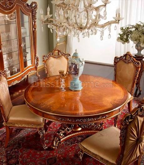 Round dining table AGOSTINI MOBILI 2059
