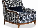 Armchair Futura Patterned blue and white Bergere SALDA
