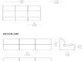 Modular sofa with chaise longue DENVER CORNELIO CAPPELLINI