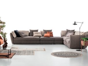 Modular corner sofa SAMBO AERRE ITALIA A01F0 + B30FS (2) + C15F0 + P02F0