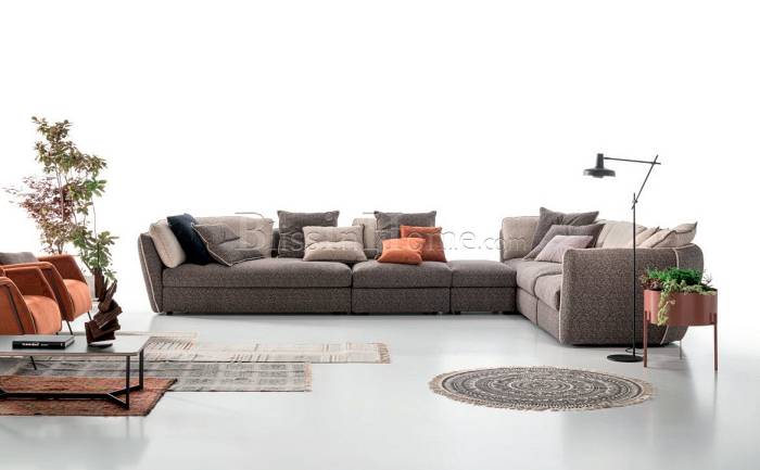 Modular corner sofa SAMBO AERRE ITALIA A01F0 + B30FS (2) + C15F0 + P02F0