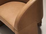 Armchair leather with armrests LAZYBONES LOUNGE BAXTER