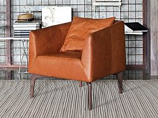 Armchair leather with armrests JEN DITRE