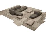 Modular corner sofa AMURA LAPIS