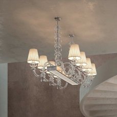 Chandelier PATRIZIA VOLPATO 1310/8 - H102 CLEAR
