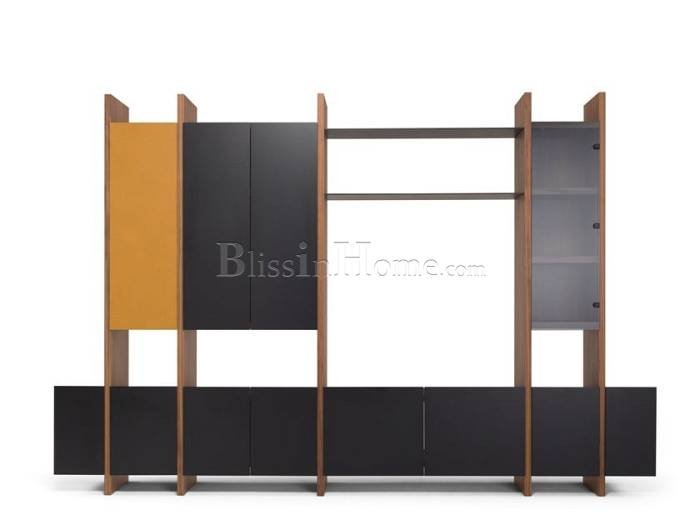 Sectional storage wall SISTEMA PARERE 1 AMURA