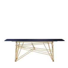 Coffee table Lan blue and golden BLACK TIE