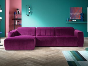Modular corner sofa relaxing with chaise longue KENSINGTON FELIS
