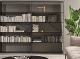 Open double-sided metal bookcase KAOS BONALDO