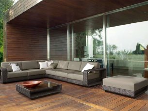 Modular corner outdoor sofa HAMPTONS ROBERTI 9616