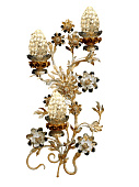 Chandelier  A299/3 Floral golden MECHINI