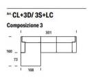 Modular corner sofa with chaise longue LIAM FELIS