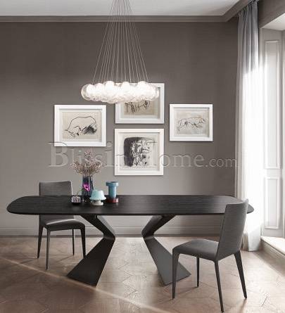 Dining table rectangular Prora shape BONALDO