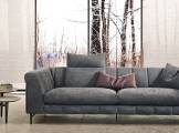 Sectional sofa leather NAUTILUS GAMMA ARREDAMENTI
