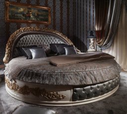 Round double bed BOHEME ASNAGHI INTERIORS L21001