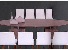 Dining table oval Accademia IL LOFT AT55