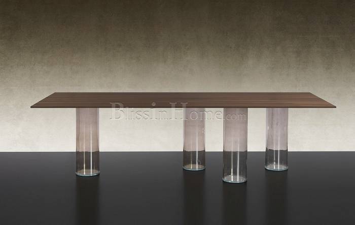 Dining table rectangular REFLEX SIGNORE DEGLI ANELLI 72 BEVEL WOOD