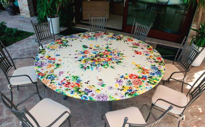 Round dining table DOMIZIANI LUX 624