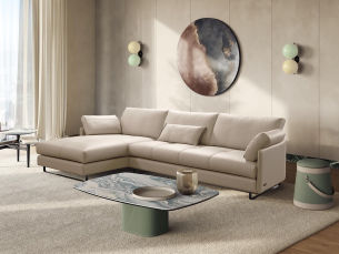Sofa corner GAMMA ARREDAMENTI SWING S03 + D31