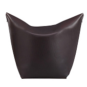 Pouf Mao Dark brown leather Bag Chair TONUCCI COLLECTION