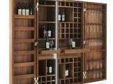 Bar cabinet Cambusa Wine 2-doors Walnut RIVA 1920