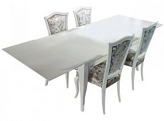 Aida dining table (200/300x100) white
