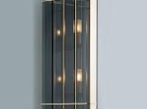 Wall Sconce Art Deco black Metal Glass OFFICINA LUCE