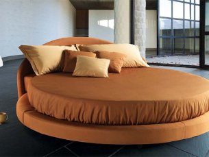 Round double bed NOTTEBLU MILANO EMICICLO