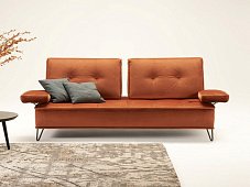 Sofa 2-seater leather DENERIS PLUS AERRE