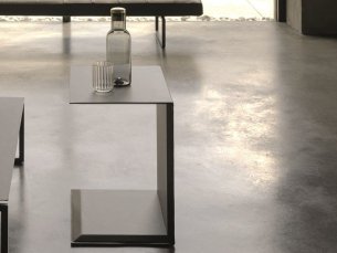 Rectangular aluminium side table LUDWIG DESIREE