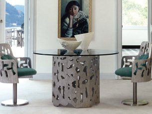 Round dining table Arnaldo ZANABONI Tavolo rotondo