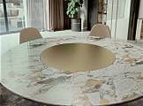 Round dining table IKAT BIZZOTTO 184S